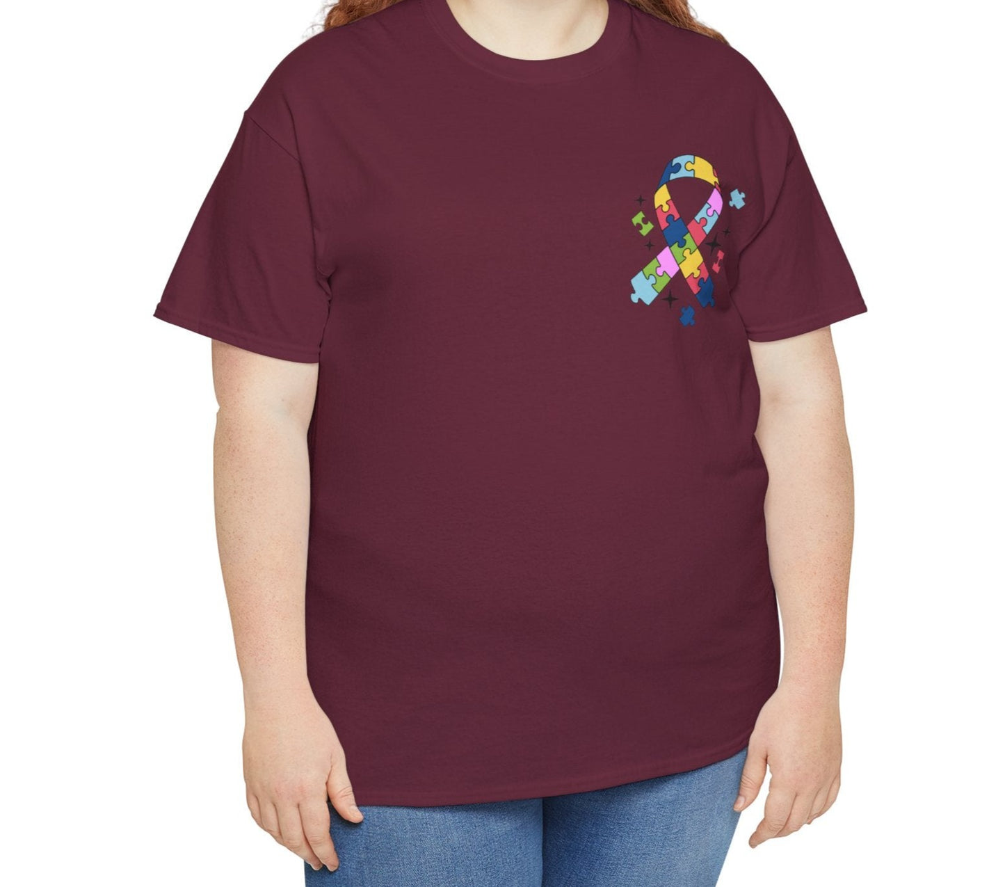 Proud mom of Autism Tee (FRONT & BACK PRINT) - Kim’s Signature Beauty & Accessories    