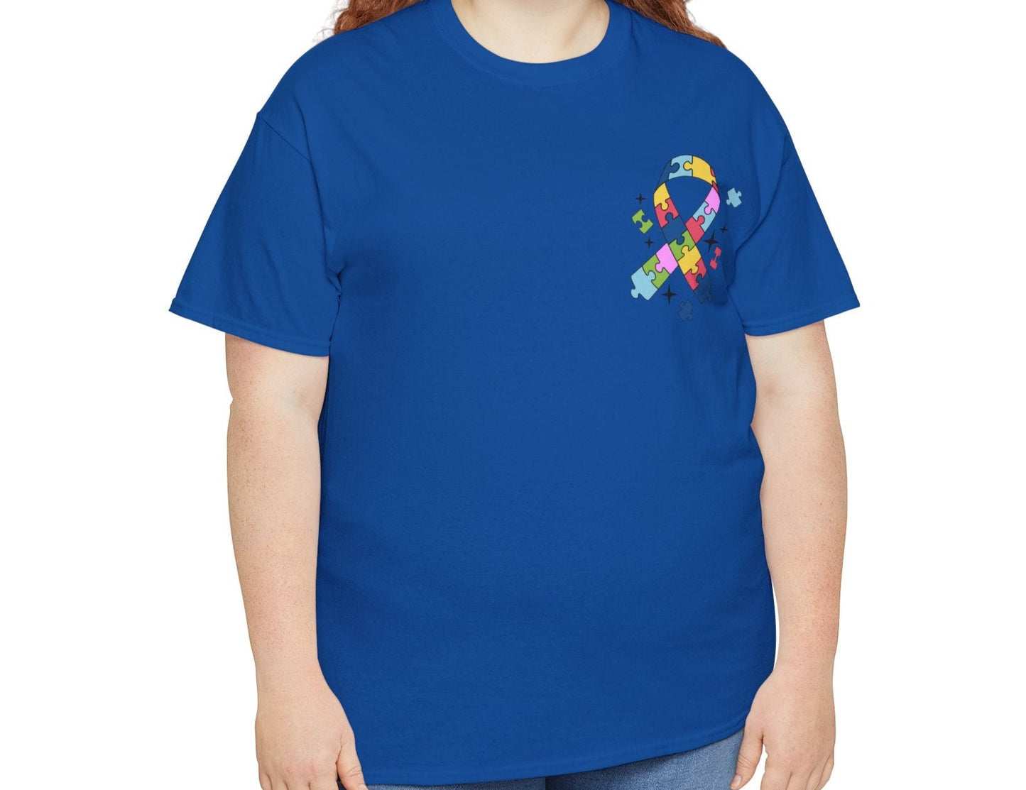 Proud mom of Autism Tee (FRONT & BACK PRINT) - Kim’s Signature Beauty & Accessories    