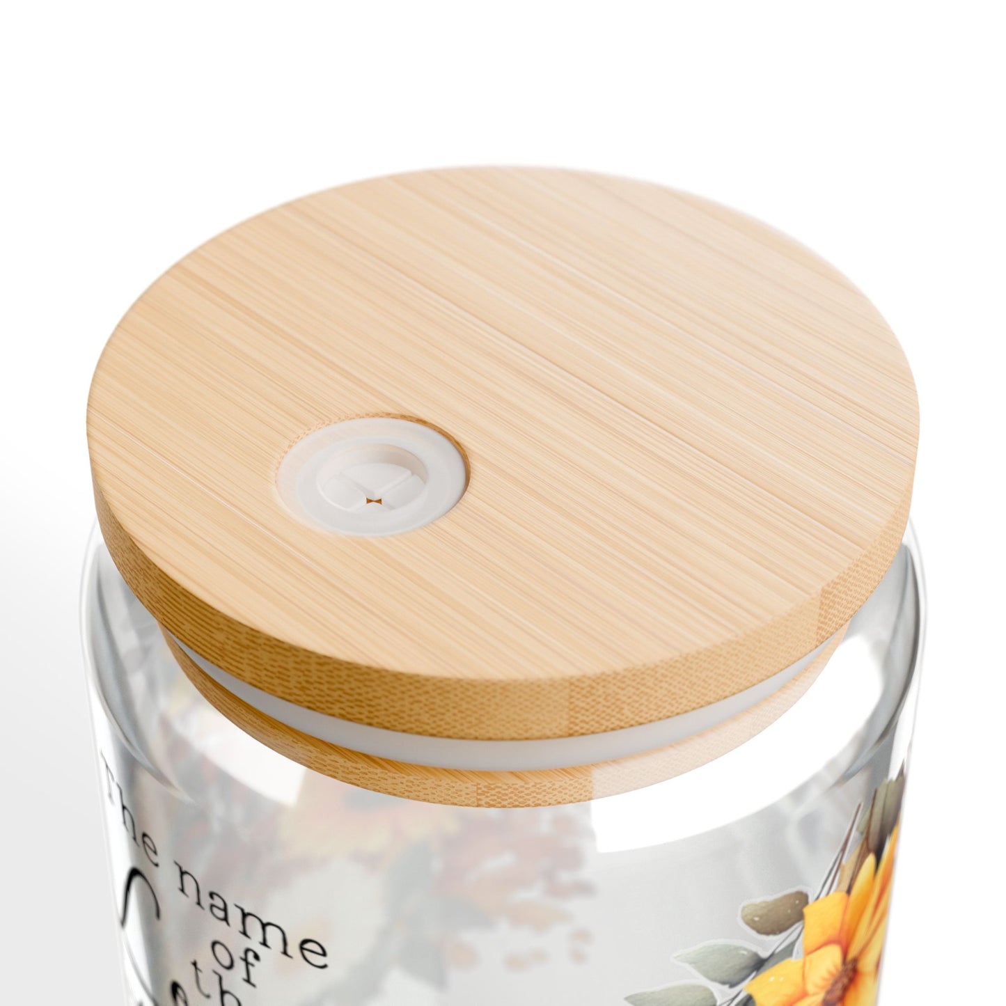 Proverbs 18:10 Floral Scripture Sipper Glass - 16oz - Kim’s Signature Beauty & Accessories    