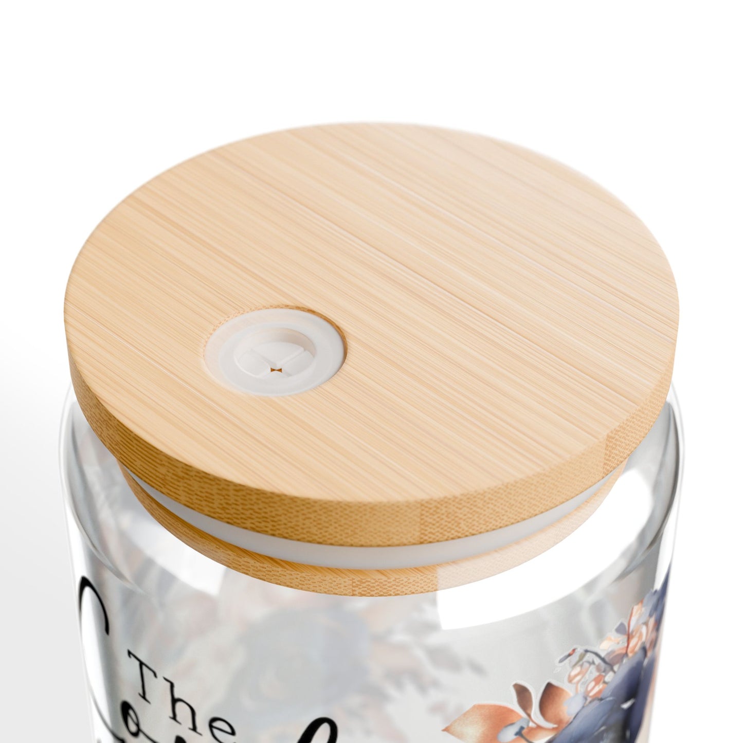 Psalm 27:1 Floral Bible Verse Sipper Glass - 16oz - Kim’s Signature Beauty & Accessories    