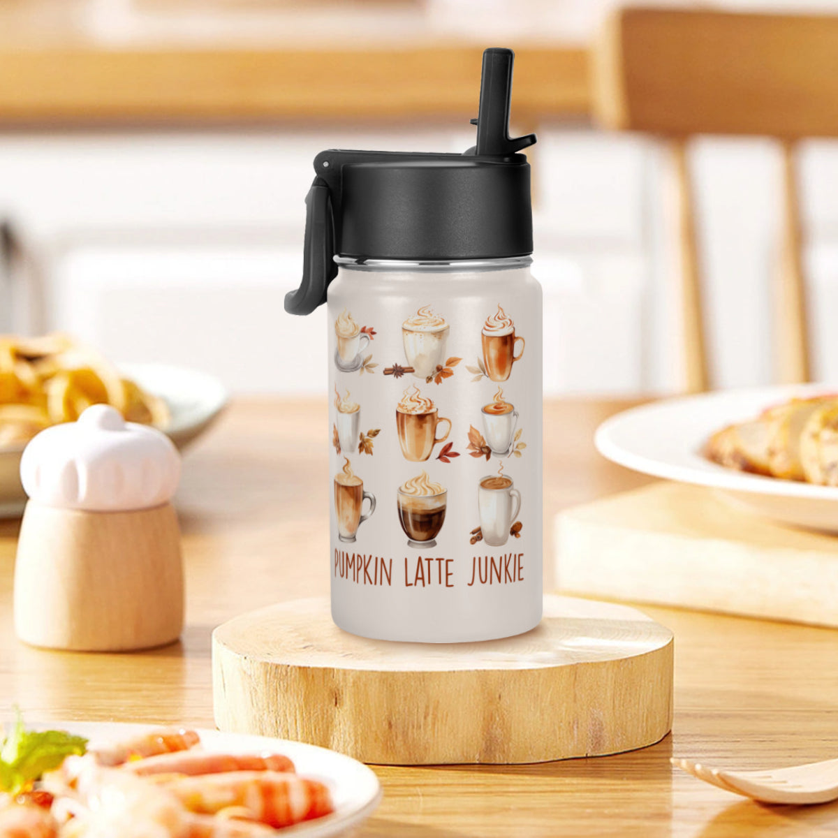 Pumpkin Latte Junkie 12oz Tumbler - Kim’s Signature Beauty & Accessories    