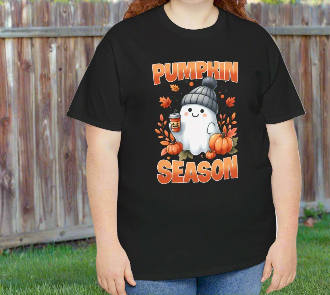 Pumpkin Season Ghost Tee - Kim’s Signature Beauty & Accessories    