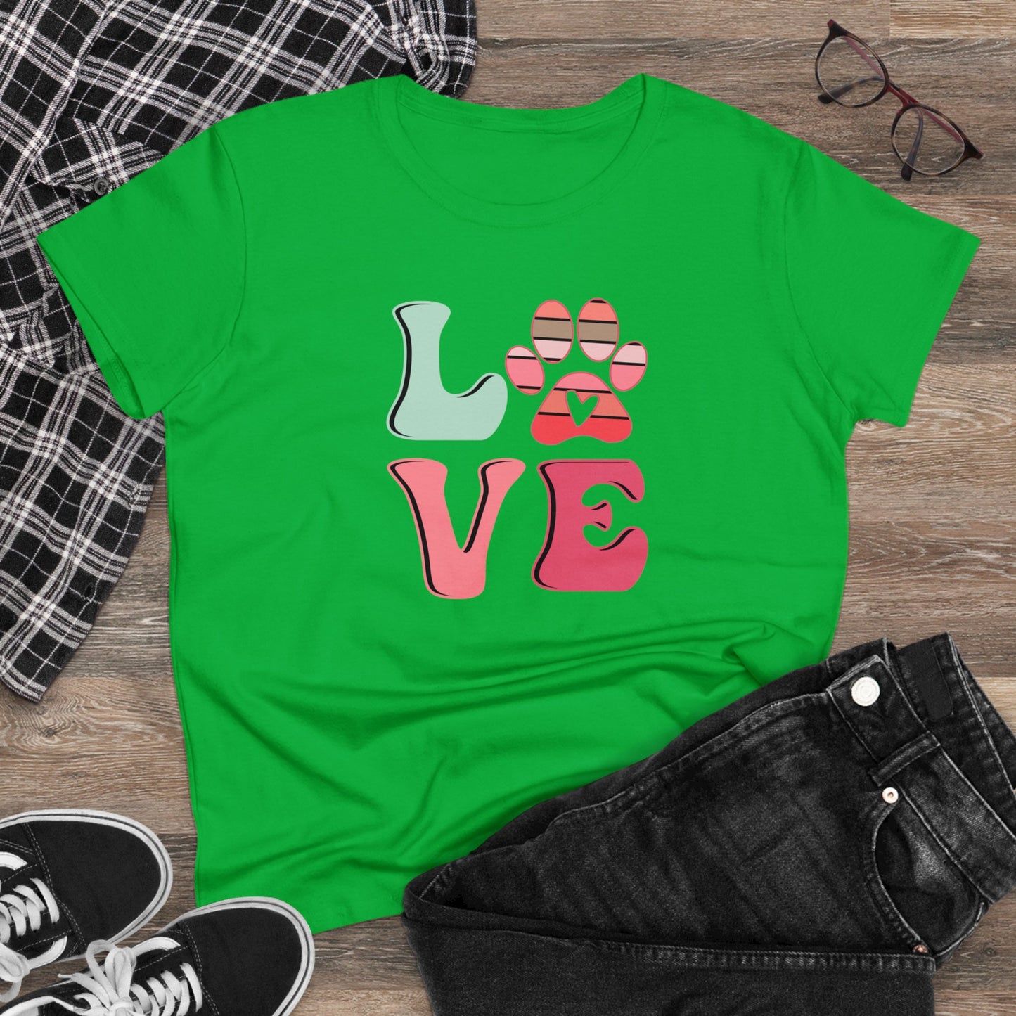 Puppy Love Women's Midweight Tee - Kim’s Signature Beauty & Accessories    