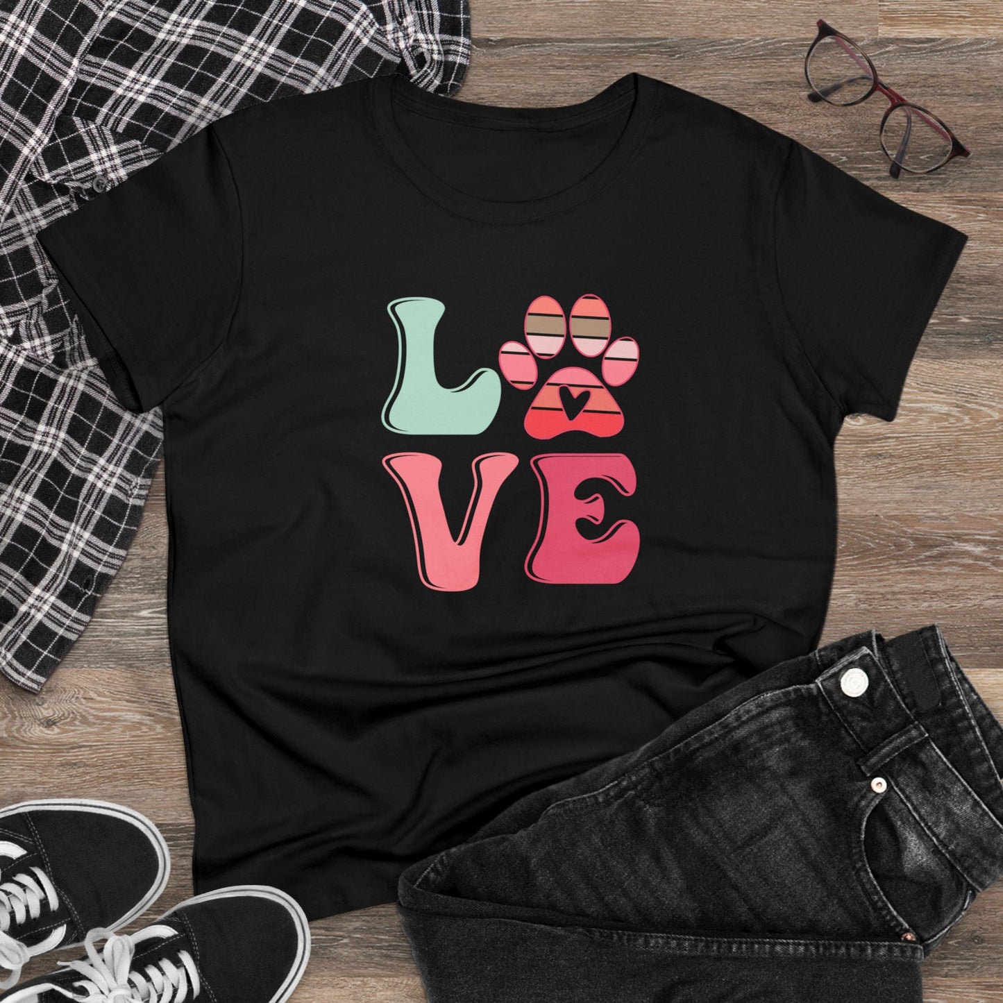 Puppy Love Women's Midweight Tee - Kim’s Signature Beauty & Accessories    