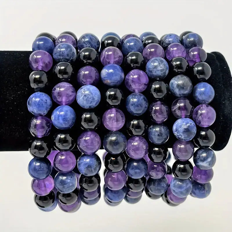 Purple Beaded Bracelet Set - Kim’s Signature Beauty & Accessories    