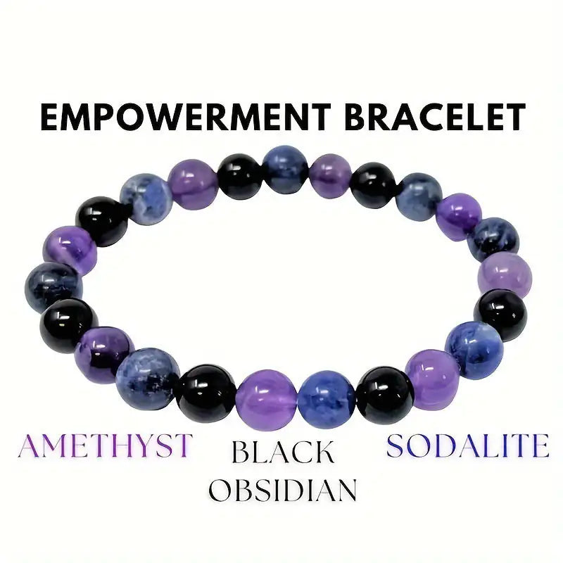 Purple Beaded Bracelet Set - Kim’s Signature Beauty & Accessories    