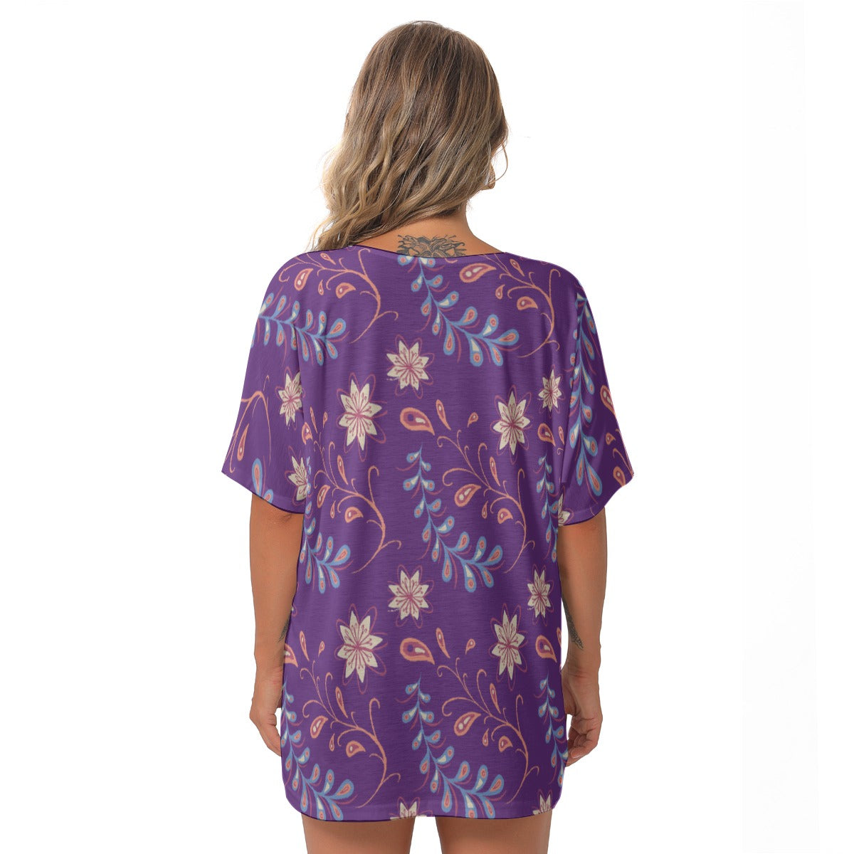 Purple Fantasy | V-Neck Blouse - Kim’s Signature Beauty & Accessories    