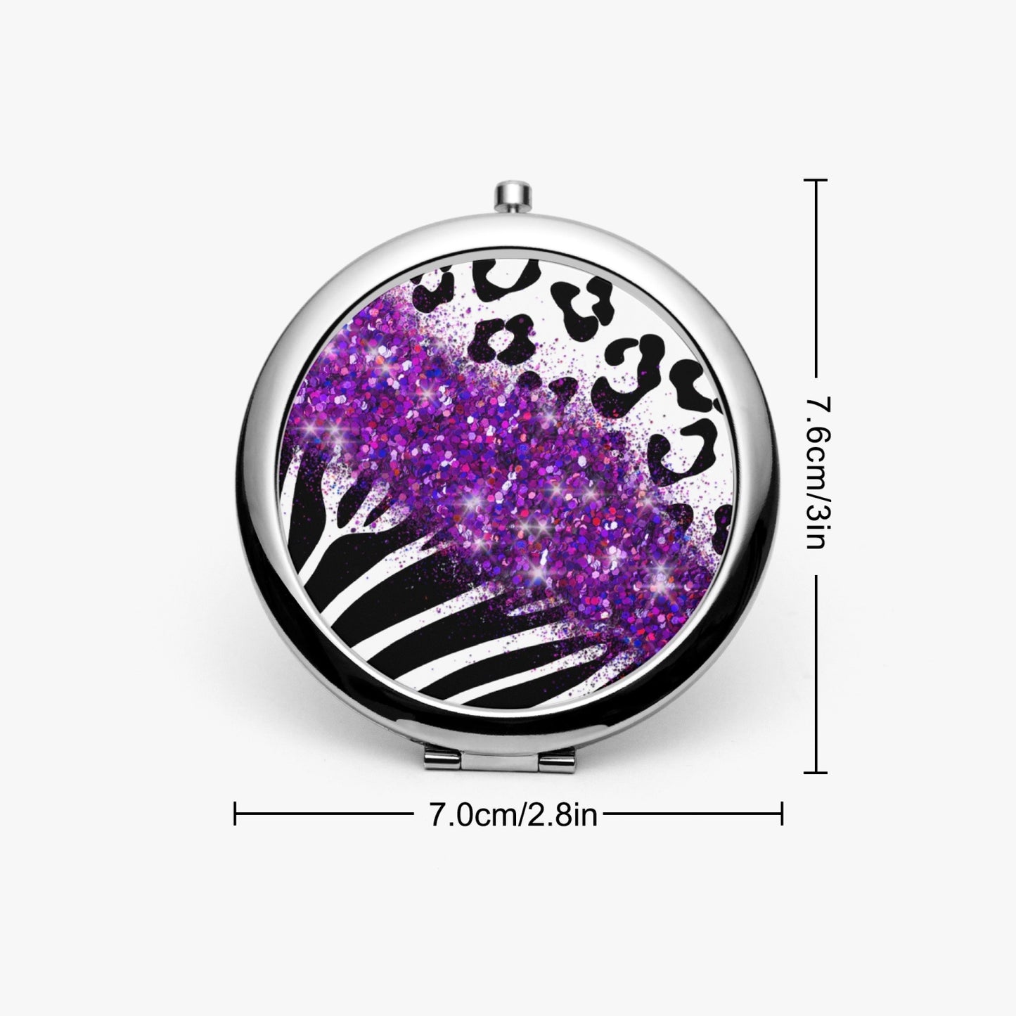 Purple Glitter |  Compact Mirror - Kim’s Signature Beauty & Accessories    