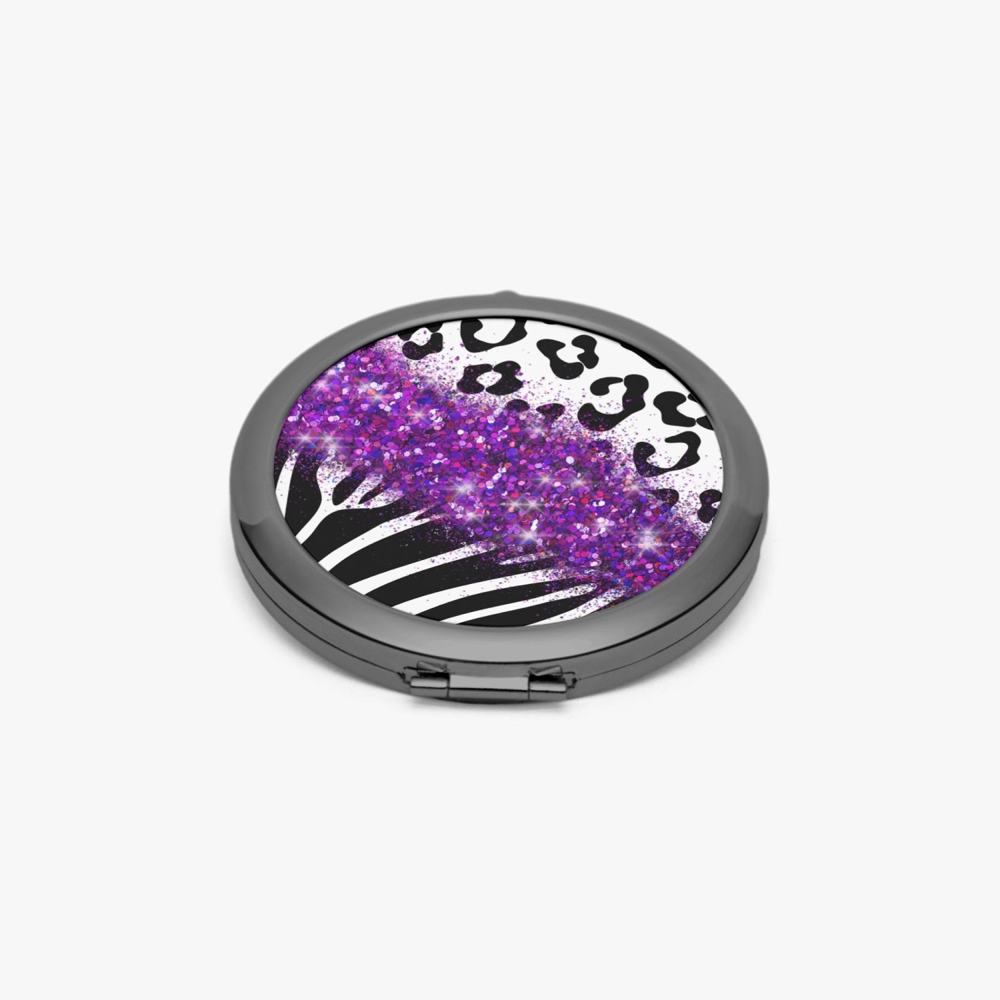 Purple Glitter |  Compact Mirror - Kim’s Signature Beauty & Accessories    