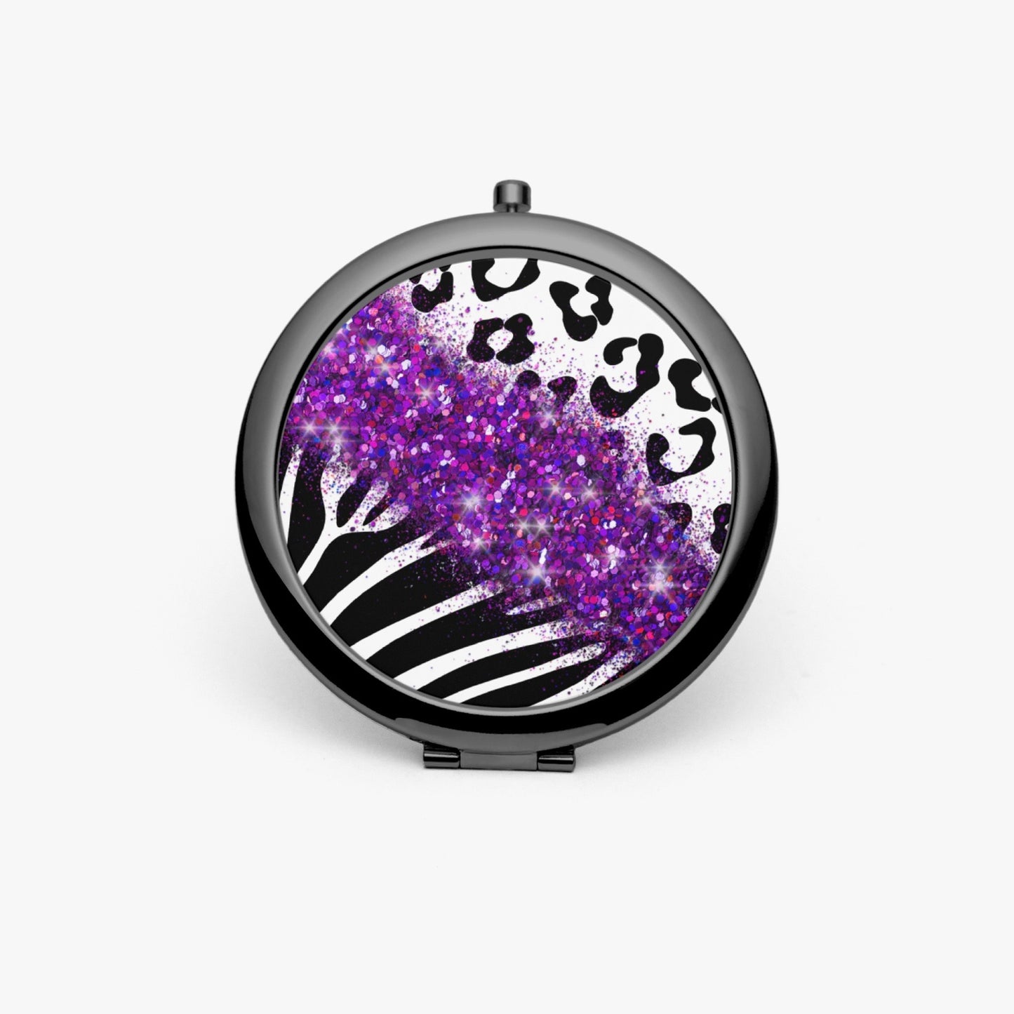 Purple Glitter |  Compact Mirror - Kim’s Signature Beauty & Accessories    