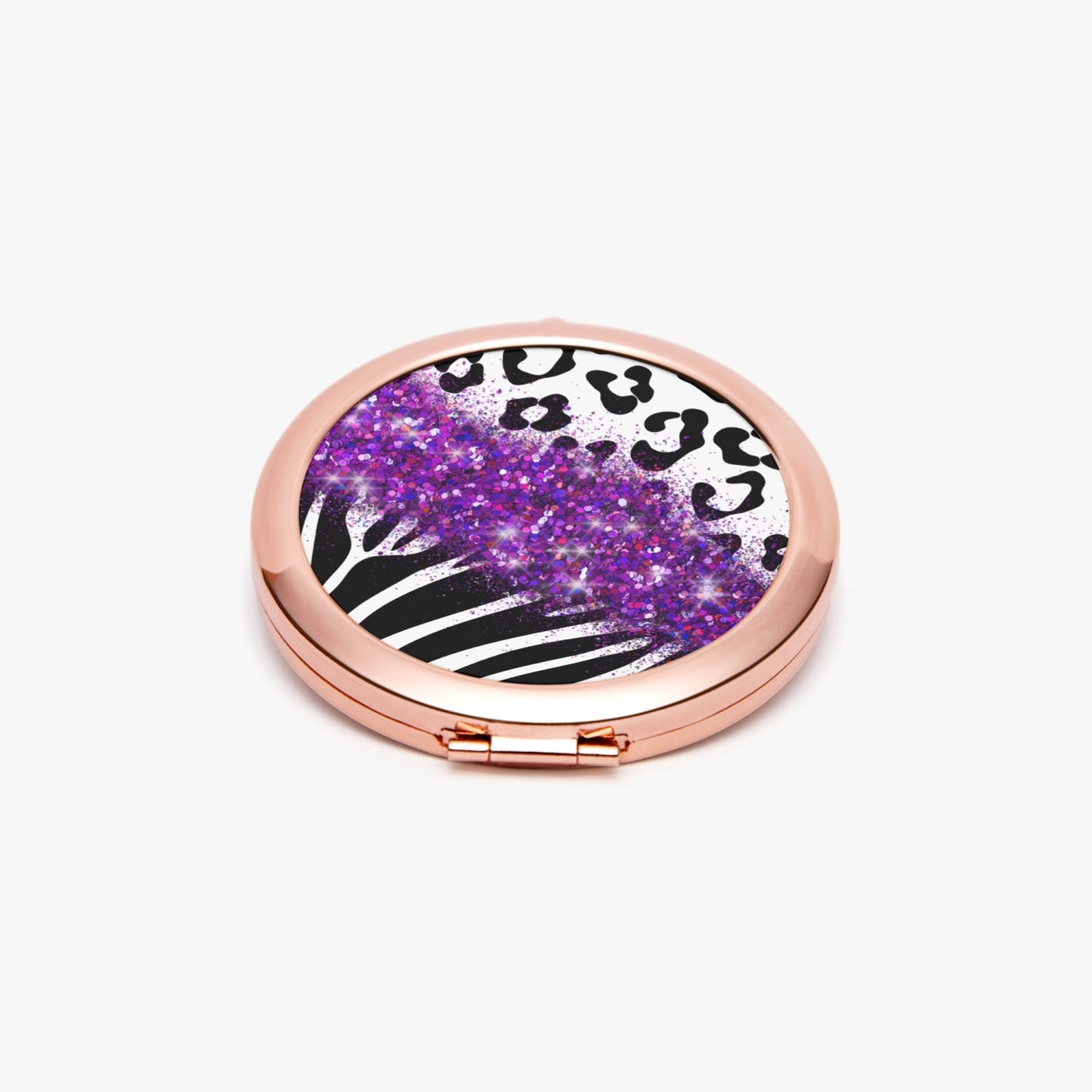 Purple Glitter |  Compact Mirror - Kim’s Signature Beauty & Accessories    