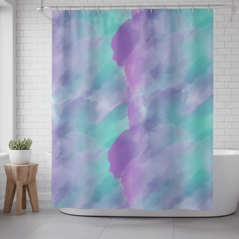 Purple & Green | Shower Curtain - Kim’s Signature Beauty & Accessories    