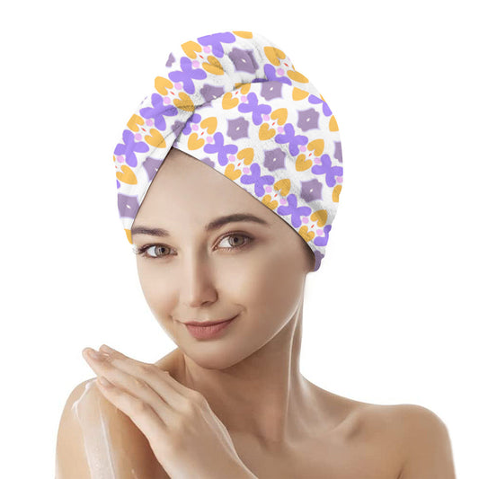 Purple & Yellow Hair Wrap - Kim’s Signature Beauty & Accessories    