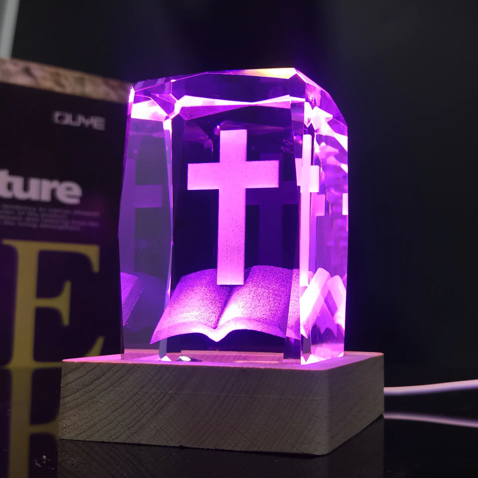 Luminous Cross Crystal - Kim’s Signature Beauty & Accessories    (Store description)