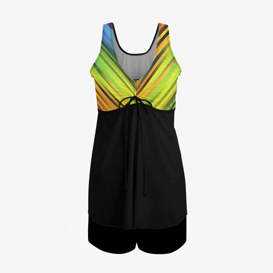 Rainbow Fusion | Women's Two-Piece Swimsuit - Kim’s Signature Beauty & Accessories    