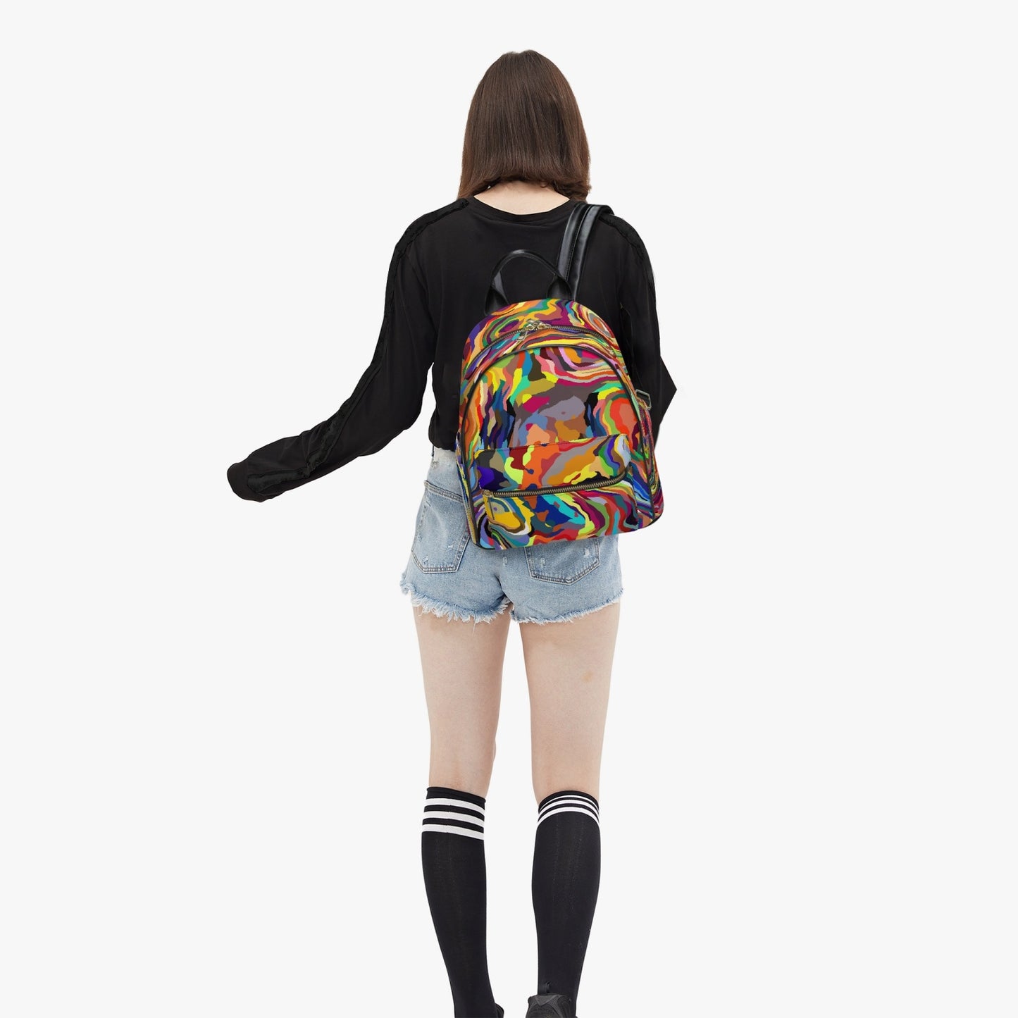 Rainbow Splash Backpack - Kim’s Signature Beauty & Accessories    