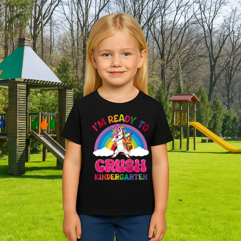 Ready to Crush Kindergarten Unicorn T-Shirt - Kim’s Signature Beauty & Accessories    