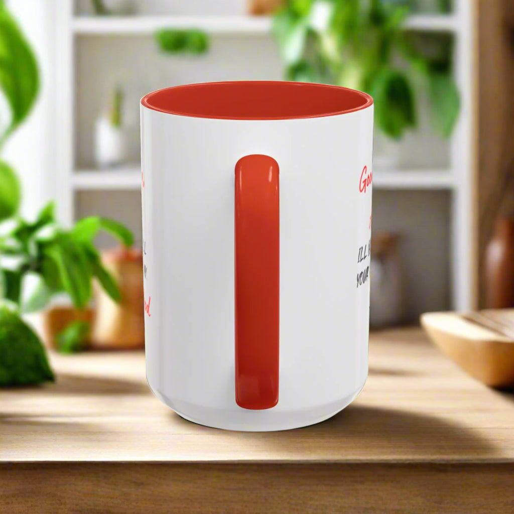 Red Accent White Coffee Mug (11, 15oz) - Kim’s Signature Beauty & Accessories    