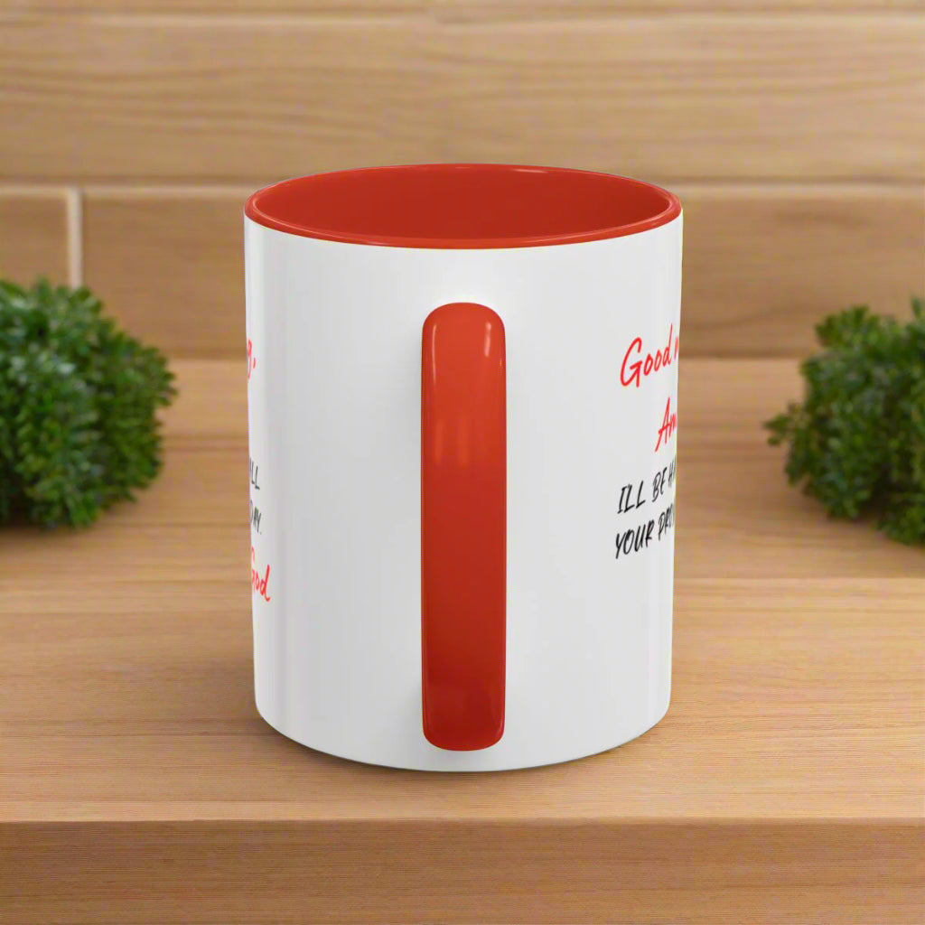 Red Accent White Coffee Mug (11, 15oz) - Kim’s Signature Beauty & Accessories    