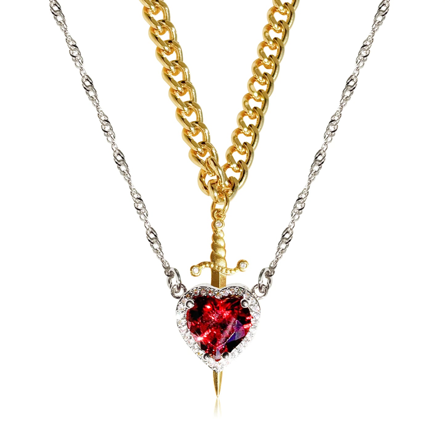 Red Heart Necklace - Kim’s Signature Beauty & Accessories    