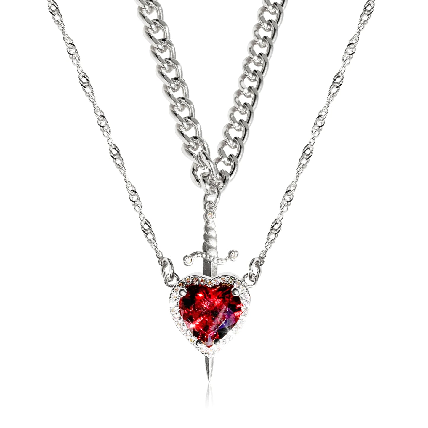 Red Heart Necklace - Kim’s Signature Beauty & Accessories    
