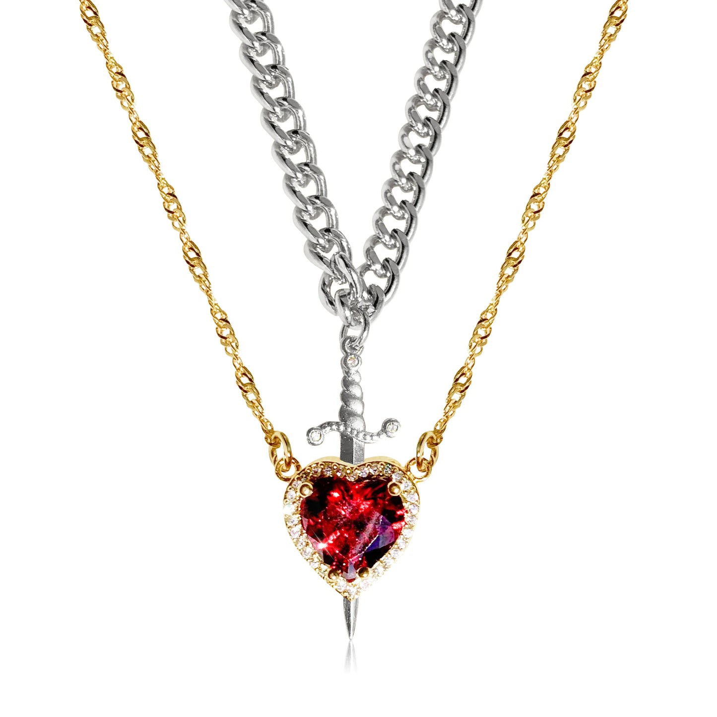 Red Heart Necklace - Kim’s Signature Beauty & Accessories    