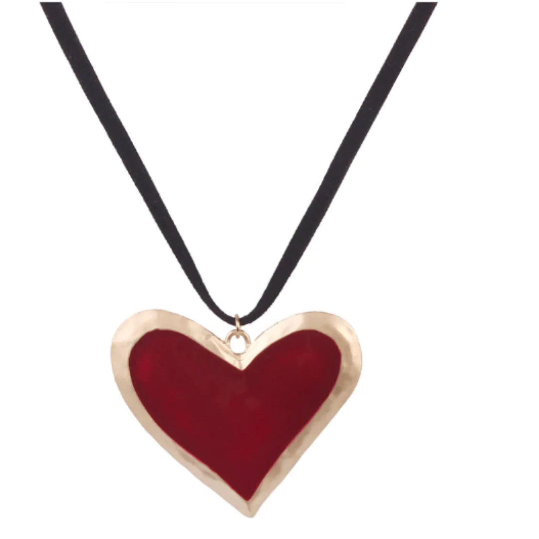 Red Heart Necklace - Kim’s Signature Beauty & Accessories    