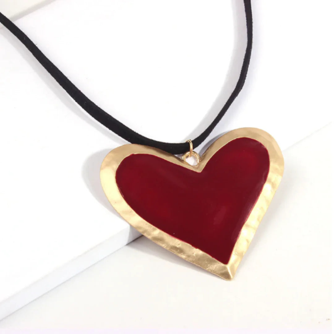 Red Heart Necklace - Kim’s Signature Beauty & Accessories    