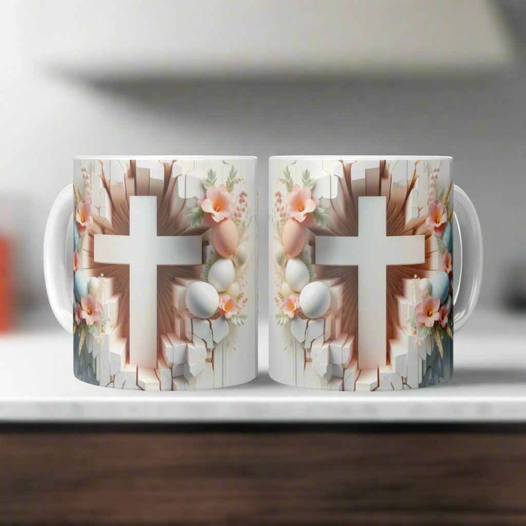 Resurrection Celebration | Cross #3 Mug - Kim’s Signature Beauty & Accessories    