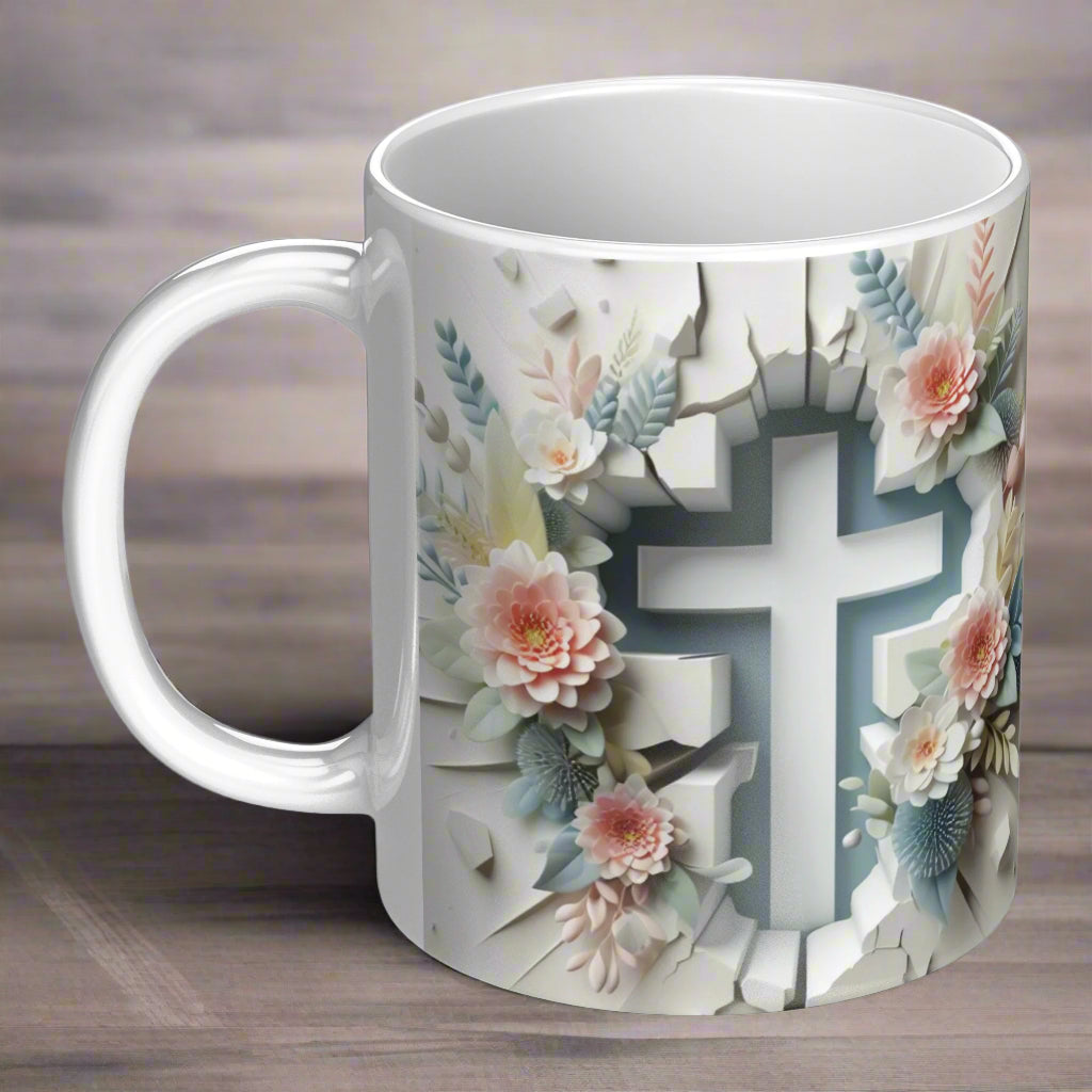 Resurrection Celebration | Cross #5 Mug - Kim’s Signature Beauty & Accessories    