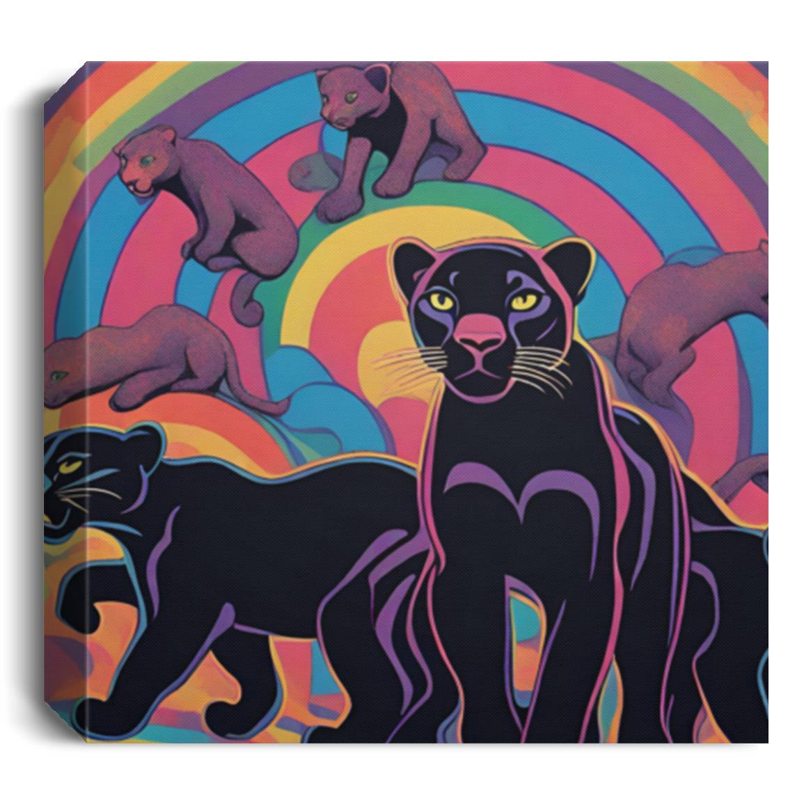 Retro Black Panthers | Canvas Art - Kim’s Signature Beauty & Accessories    