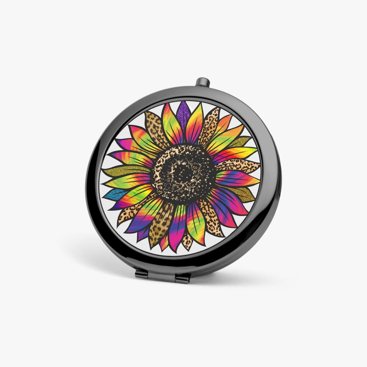 Retro Floral Compact Mirror – Travel-Friendly Makeup Accessory - Kim’s Signature Beauty & Accessories    