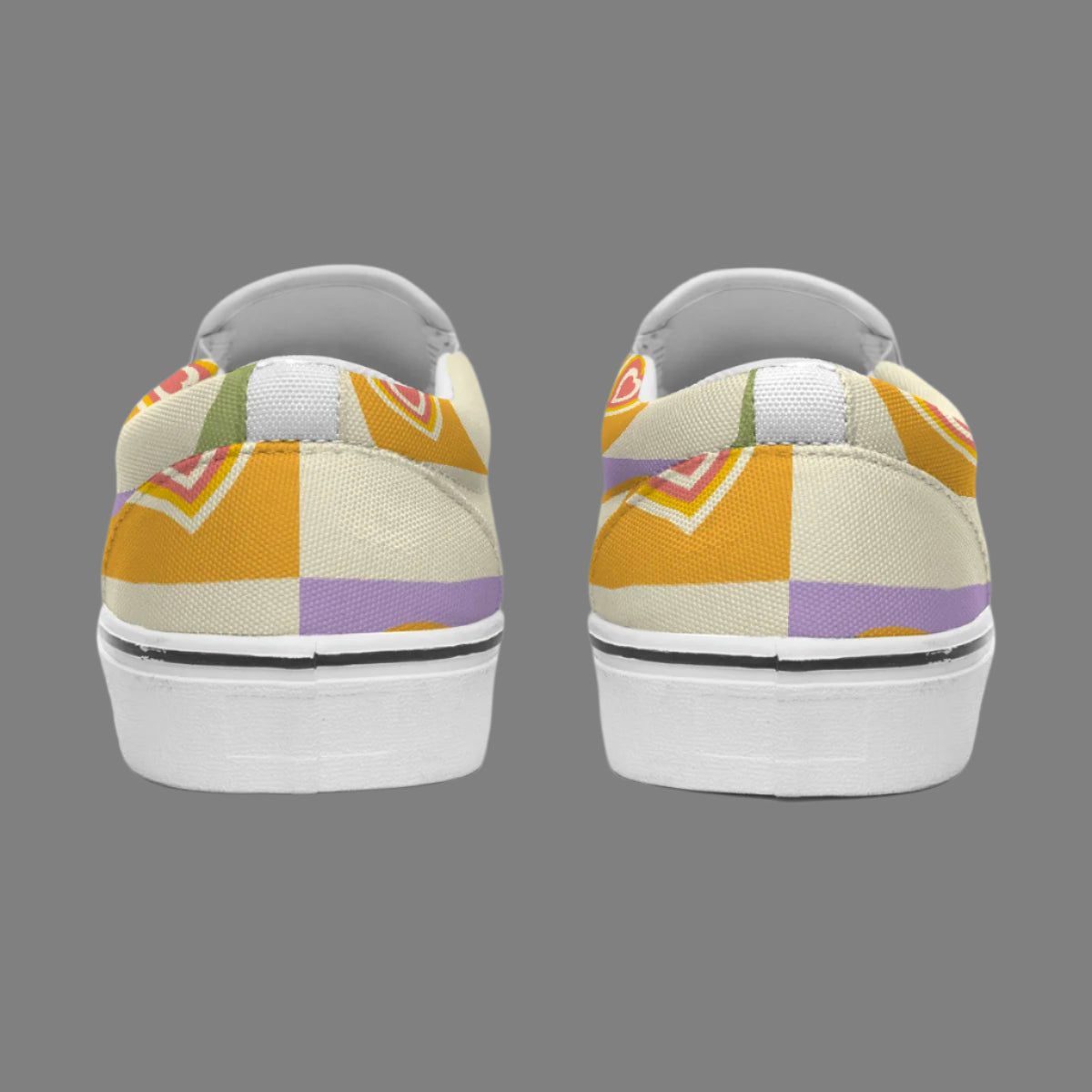Retro Peace & Love Slip-On Canvas Shoes - Kim’s Signature Beauty & Accessories    