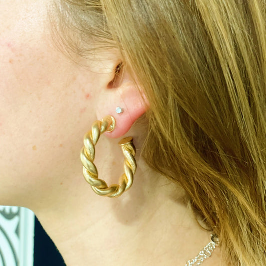Riley Braided Hoop Earrings - Kim’s Signature Beauty & Accessories    