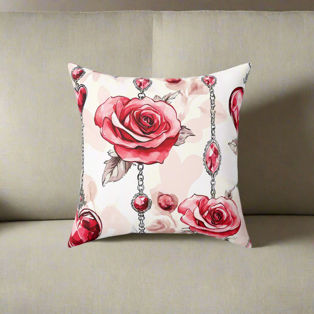 Romantic Rose Valentine Pillow - Kim’s Signature Beauty & Accessories    