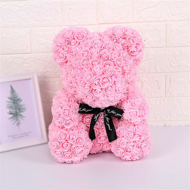 Rose Bear Artificial Flowers with LED Light Gift Box - Kim’s Signature Beauty & Accessories    