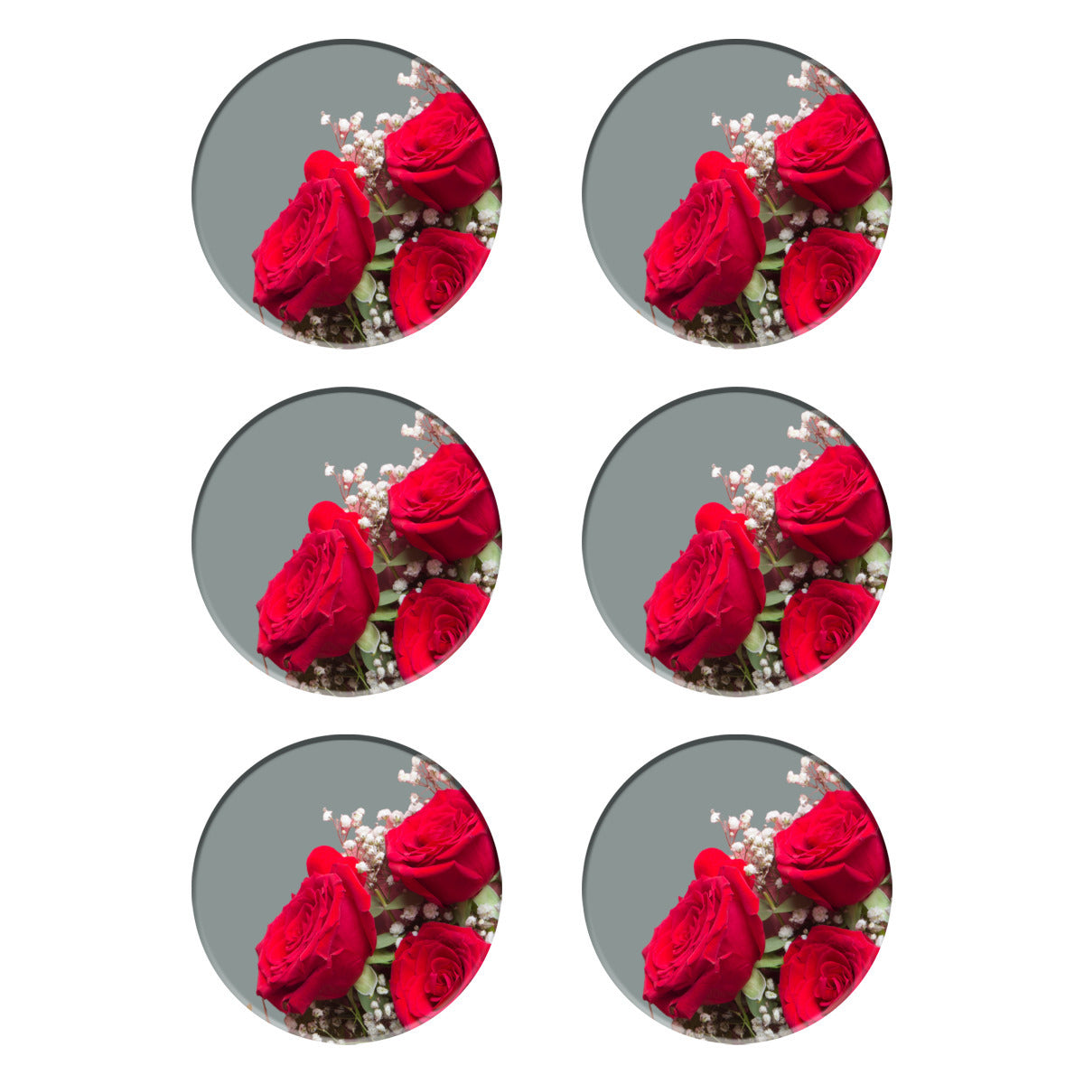 Rose Bud Round Coasters - Kim’s Signature Beauty & Accessories    