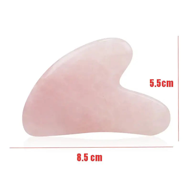 Rose Quartz Gua Sha Stone – Skin-Lifting Facial Tool for Face & Neck - Kim’s Signature Beauty & Accessories    