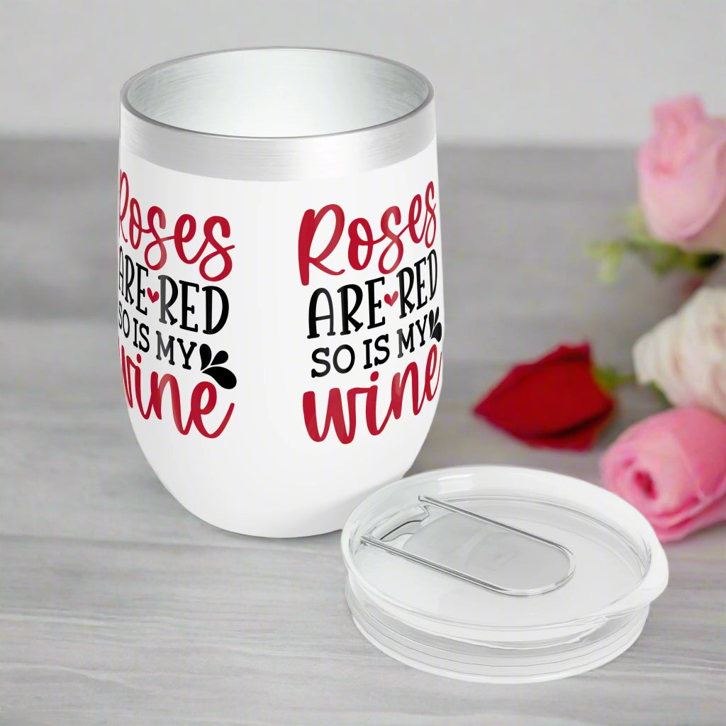 Roses are Red and so is My Wine Tumbler - Kim’s Signature Beauty & Accessories    