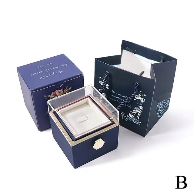Rotating Rose Gift Box Acrylic - Kim’s Signature Beauty & Accessories    