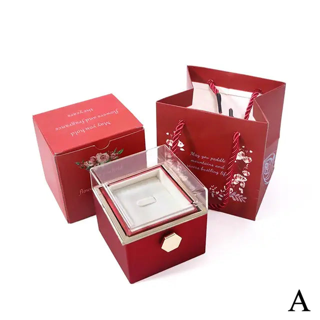 Rotating Rose Gift Box Acrylic - Kim’s Signature Beauty & Accessories    