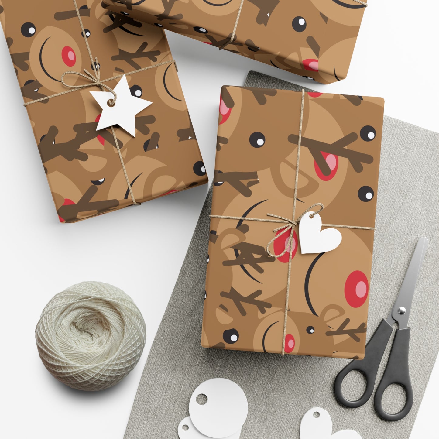 Rudolph Christmas Gift Wrap Paper - Kim’s Signature Beauty & Accessories    