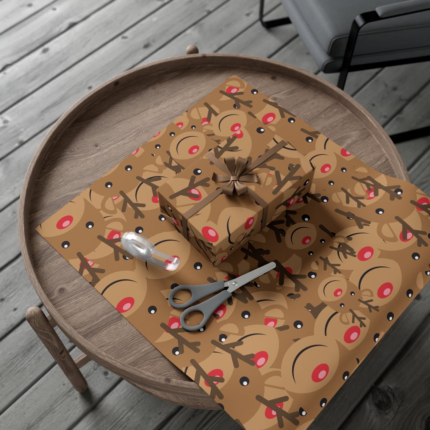 Rudolph Christmas Gift Wrap Paper - Kim’s Signature Beauty & Accessories    