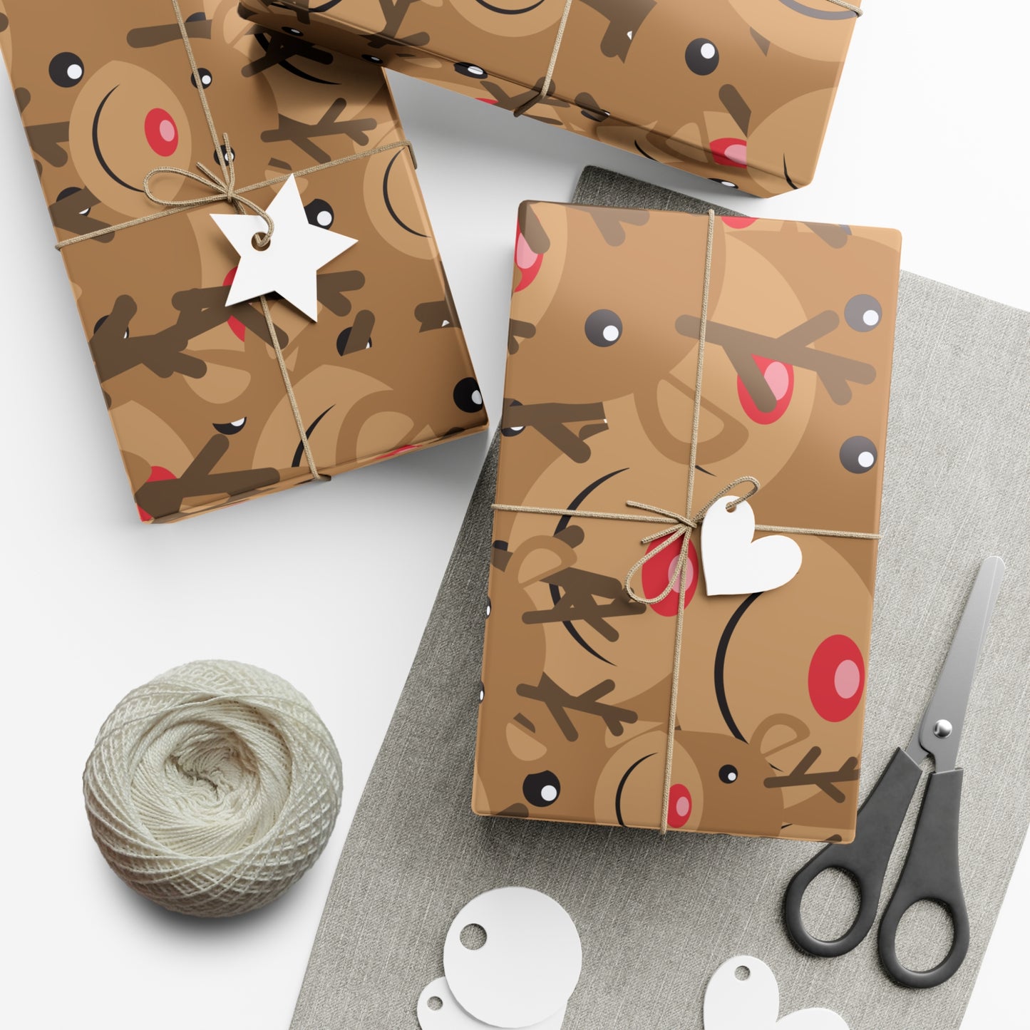 Rudolph Christmas Gift Wrap Paper - Kim’s Signature Beauty & Accessories    