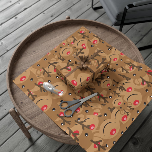 Rudolph Christmas Gift Wrap Paper - Kim’s Signature Beauty & Accessories    