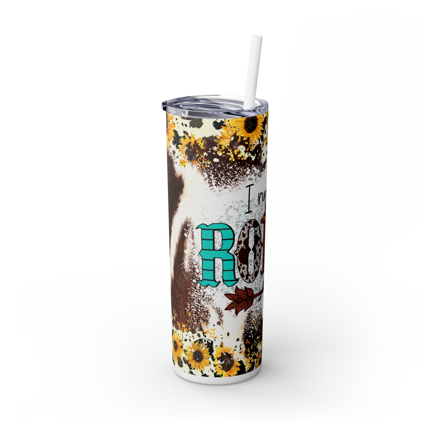 Run This Rodeo |Skinny Tumbler with Straw, 20oz - Kim’s Signature Beauty & Accessories    
