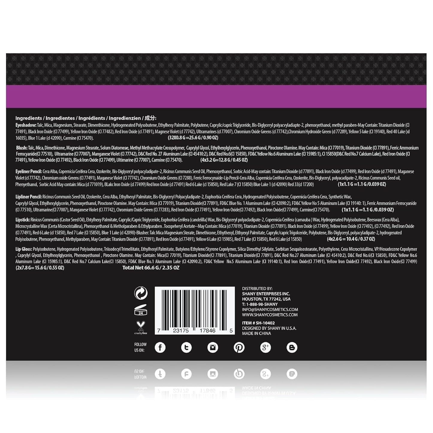 SHANY Carry All Makeup Train Case – Silver All-in-One Pro Makeup Set - Kim’s Signature Beauty & Accessories    