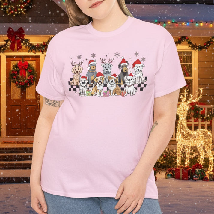Santa Dogs Christmas T-Shirt - Kim’s Signature Beauty & Accessories    
