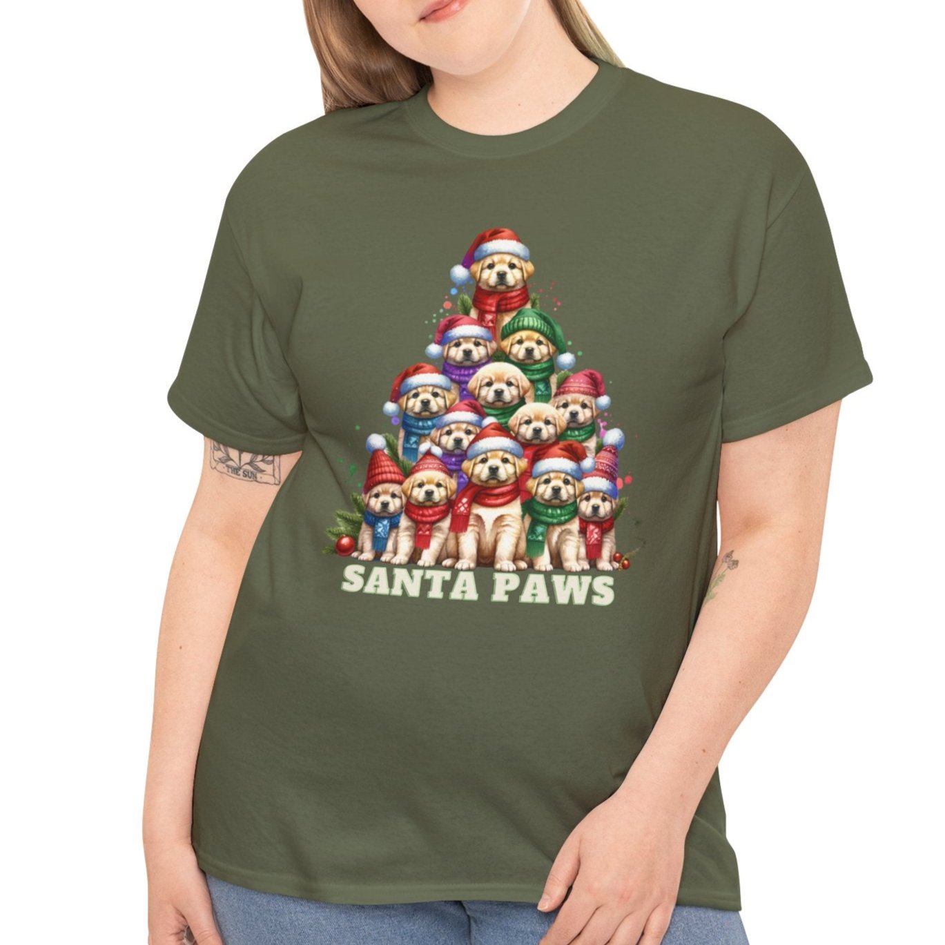 Santa Paws Tree Tee - Kim’s Signature Beauty & Accessories    