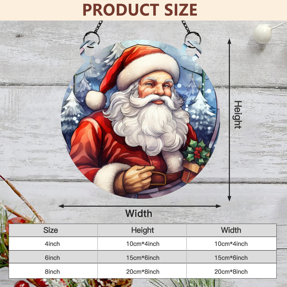 Santa stained glass - Kim’s Signature Beauty & Accessories    